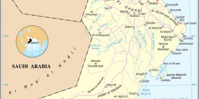 Оманский քարտեզի վրա